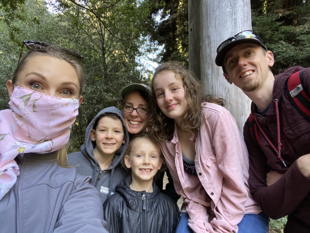 Tour Guide Heather with Muir Woods Private Tour Family smiling